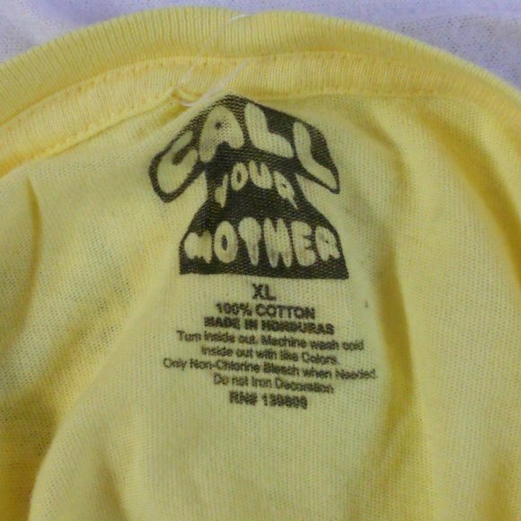 Call Your Mother Reckless Skull Butterfly Tshirt XL NWOT - Picture 3 of 4